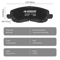 Front DRILLED Rotors Ceramic Brake Pads for Jeep Patriot Compass Caliber Avenger