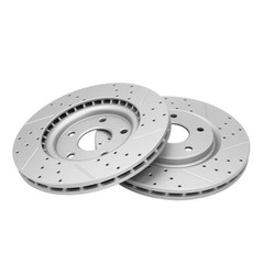 Front Rear Drilled Brake Rotors Pads For Town & Country Grand Caravan Journey VW