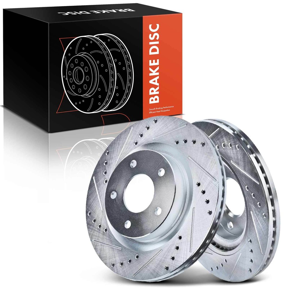 New Drilled Brake Rotors for Nissan Altima 2007-2019 295.8mm Front Left & Right