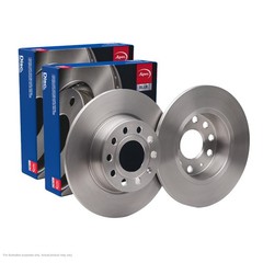 2x APEC Rear Brake Discs Fits VW BEETLE Convertible (5C7, 110kW/150HP/1968cc SDK