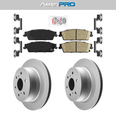 Rear Ceramic Pads & Coated Rotors Fits 2007-2014 GMC SIERRA YUKON – XL