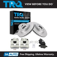 TRQ Front Brake Calipers Pads & Rotors Fits 2011-2013 Volkswagen Jetta