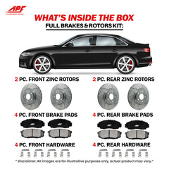 For Chevrolet Silverado SRW 3500 07 – Front + Rear Ceramic Brake Kit