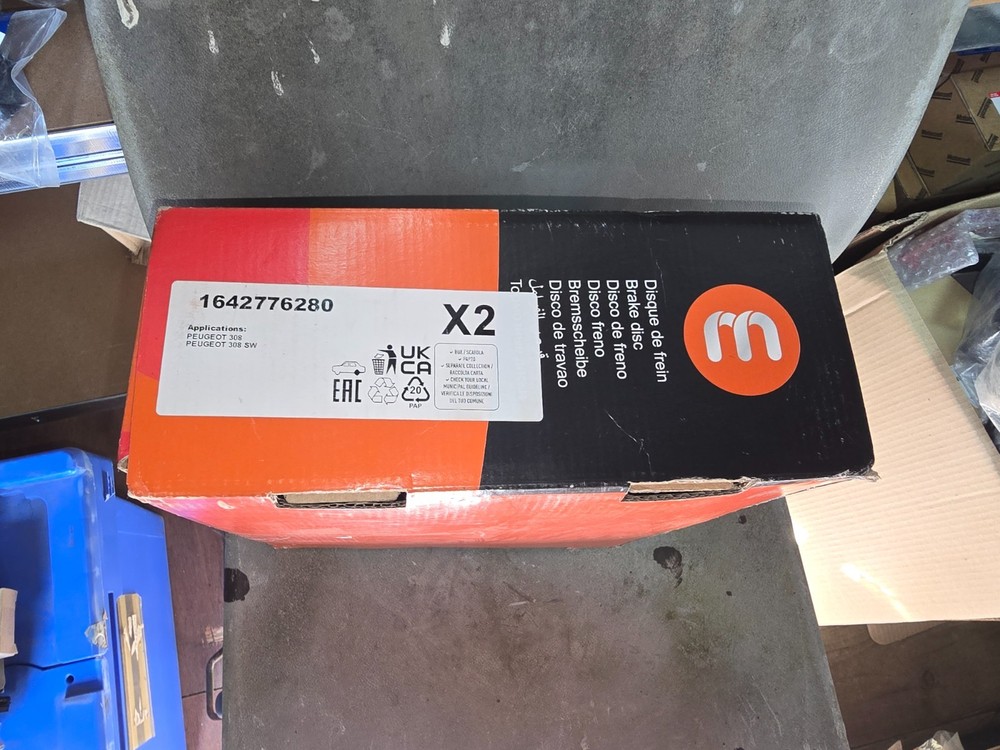 Peugeot 308 308II 07 – 21 Rear 249mm Brake Discs (Pair). Eurorepar