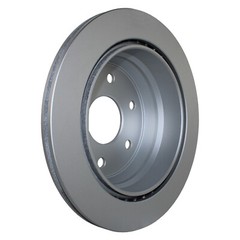 Bison Performance Pair Set of 2 Rear Coated 325mm Brake Rotors for Chevrolet GMC