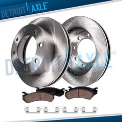 Rear Brake Rotors Ceramic Pads for Chevy Express 2500 3500 GMC Savana 2500 3500