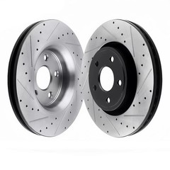 Front Drilled Brake Rotors Ceramic Brake Pads Kit for 2007 – 2013 Nissan Altima