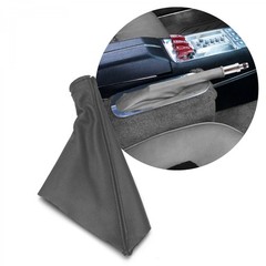 Grey Horizontal Shifter or Emergency Brake Boot With Real Heavy-Duty Naugahyde