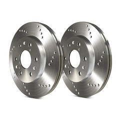 SP Performance Cross Drilled 1-Piece Brake Rotors