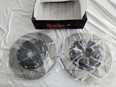 Lightweight 350mm Slotted Front Floating Brake Discs Stinger GT GT1 GT2- Pair KR