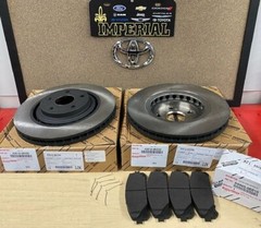 2011-2020 TOYOTA SIENNA FRONT & REAR NEW BRAKE ROTORS & OEM BRAKE PADS