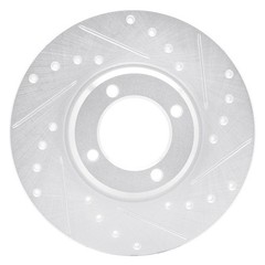 For Mercury Capri 70-77 Brake Rotor eLINE Drilled & Slotted 1-Piece Front