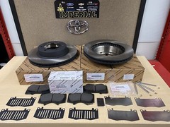 2005-2023 TOYOTA TACOMA 4WD GENUINE OEM FRONT BRAKE ROTORS OEM PADS & SHIM KIT