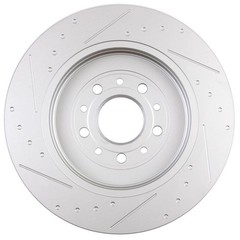 Rear Slotted Brake Rotors Discs Fits 2005-2018 Ford Explorer Mercury Montego