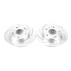 PowerStop Disc Brake Rotor Set DRILLEDSLOTTED ROTOR PAIR Fits Honda Civic 2016-2