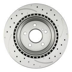 Fits Mercedes-Benz GLK350 E350 Rear Drilled & Slotted Zinc Plated Brake Rotors