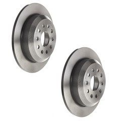 Brembo Pair Set of 2 Rear Solid 328mm Disc Brake Rotors For Jeep Wrangler BRY
