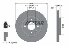 TEXTAR Brake Discs & Pads Front & Rear Braking Set Fits Citroen C2 C2 Enterprise