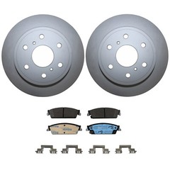 Rear Brake Kit 345mm Rotors and TRW Pro Metallic Pads For Cadillac Chevrolet GMC