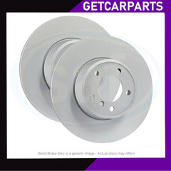 Rear Solid Brake Discs Pair 253mm Fits VW Golf VI Convertible 2011-17 1.2 – 2.0