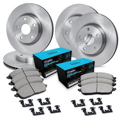 WFWH2-76095 R1 Concepts 4-Wheel Set Brake Disc and Pad Kits Front & Rear