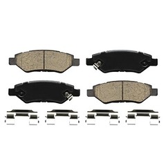Rear Drilled Brake Rotors + Ceramic Brake Pads for Chevy Camaro Cadillac CTS