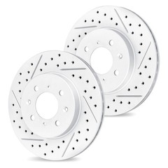 For Honda Accord 98-02 R1 Concepts Drilled & Slotted Front Brake Rotor Set