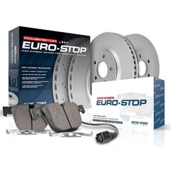 Powerstop 348mm Front 336mm Rear Discs & Pads & Sensors Kit for 2011-12 BMW 335i