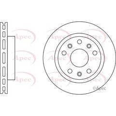 Apec Front Brake Disc DSK3143 – OE High Quality Precision Engineered Part