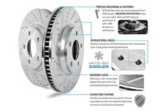 PowerStop AR8210XPR Brake Rotors For Chevy Corvette 1963-1982 Front
