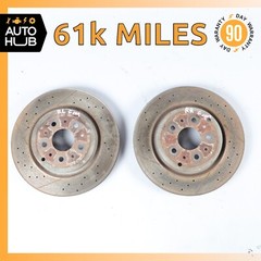 Maserati GranTurismo S M145 Rear Brake Rotors Disc Left & Right Set of 2 OEM 61k