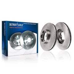 Front Disc Brake Rotors Ceramic Brake Pads Kit for 2020-2024 Ford Transit-350 HD