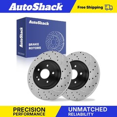 Rear Drilled Slotted Brake Rotors for Mercedes-Benz, GLA250 2015-2020
