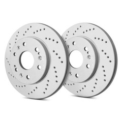 SP Performance Cross Drilled 1-Piece Rear Brake Rotors