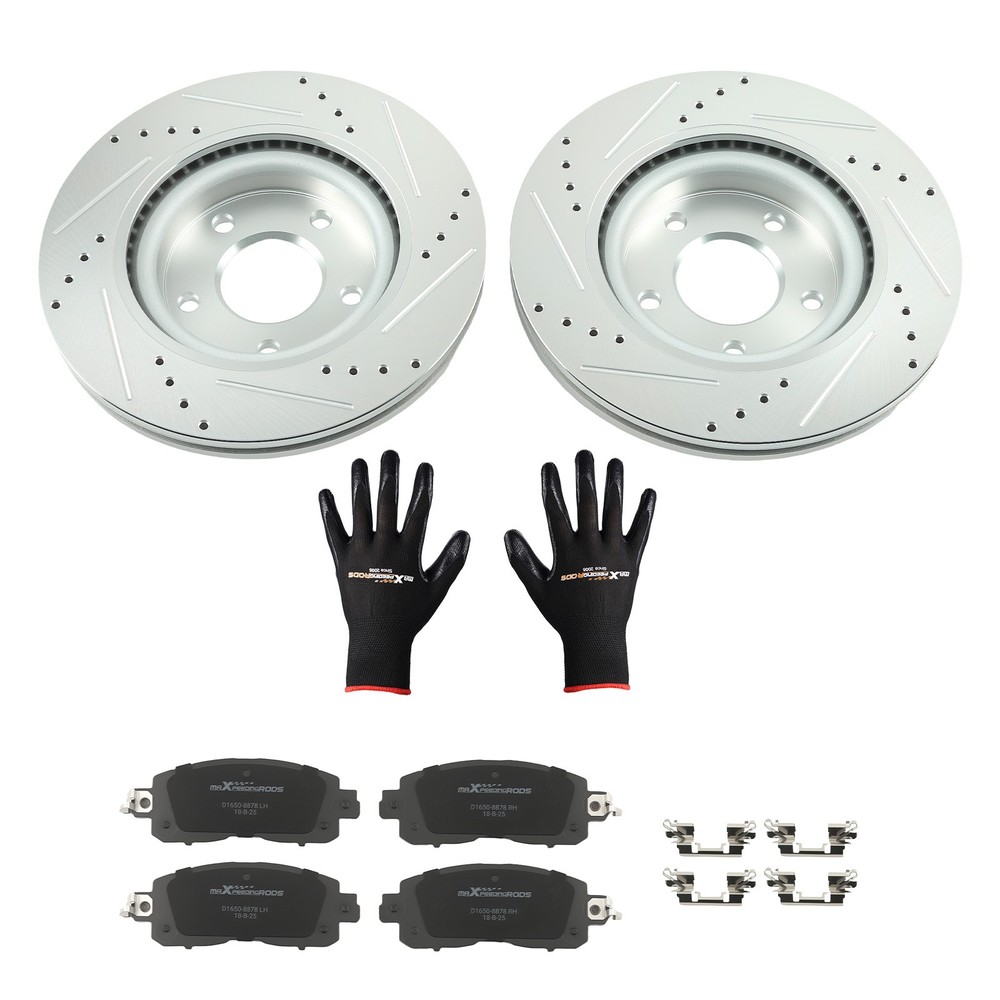 Front Drilled Brake Rotors&Ceramic Pads Set for Nissan Altima 2013-2023 S-31464