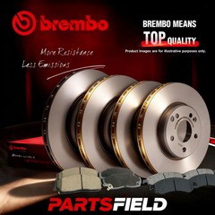 Full Set Brembo UV Coated Disc Rotors+KDH Brake Pads for Audi A4 8W2 B9 15-21