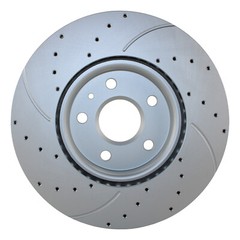 Bison Performance Front Coat Drilled 321mm Brake Disc Rotor for Chevy GMC Buick