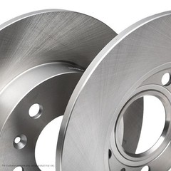 2x APEC Rear Brake Discs for OPEL ASTRA H 2004-10 264mm Solid SDK6077