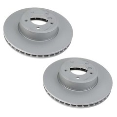 SHW Performance Set of 2 Front 324mm Disc Brake Rotors for BMW E60 E61 5 Series