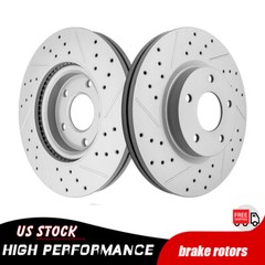 296mm Front Drilled Disc Brake Rotors for 2013 2014 2015 – 2023 Nissan Altima