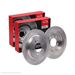 2x APEC Rear Brake Discs Fits HYUNDAI TUCSON (TL, TLE) 100kW/136HP/1598cc