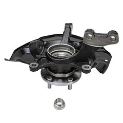 Front Steering Knuckles Hub Drilled Rotors Brake Pads for Highlander RX330 RX350