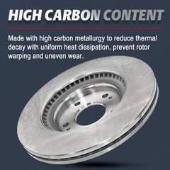 12.76″ Front 11.73″ Rear Brake Rotors Kit for 2009 2010 2011 – 2016 Toyota Venza