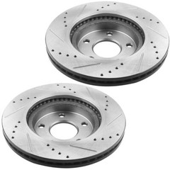 For Chevrolet Equinox Terrain 2010-2017 Rear Slotted Disc Brake Rotors 2PCS