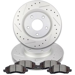 Drill Front Brake Pads And Rotors For Dodge Avenger Chrysler 200 2.4L 3.6L 294mm