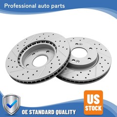 280mm Front Drilled Disc Brake Rotors Set For 2010-13 kia forte koup Forte5 Soul