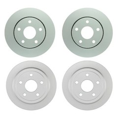 Bosch Front 302mm & Rear 316mm Disc Brake Rotors Kit For Jeep Wrangler 3.6 3.8