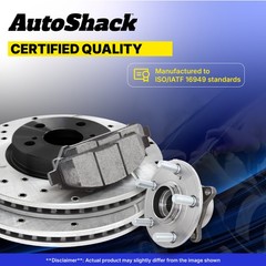 Rear Drilled Slotted Brake Rotors Pads Hubs for Honda, Odyssey 2005-2010