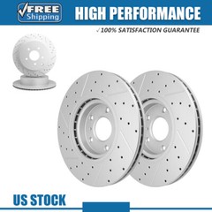 4PCS Front Rear Drilled & Slotted Rotors For Murano INFINITI M37 M35h M56 QX70