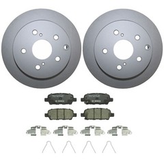 Rear Brake Kit 292mm Rotors & Bosch QuietCast Ceramic Pads For Nissan Leaf Rogue